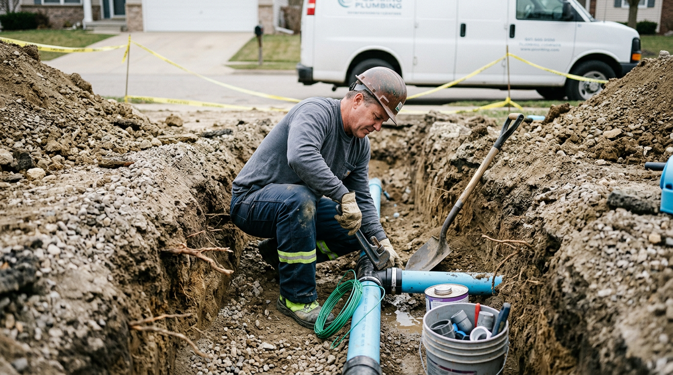 Underground Pipe Leak Repair in Maine